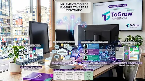 IA generativa para creación de contenido: cómo usarla sin perder la voz de tu marca IA generativa para creación de contenido